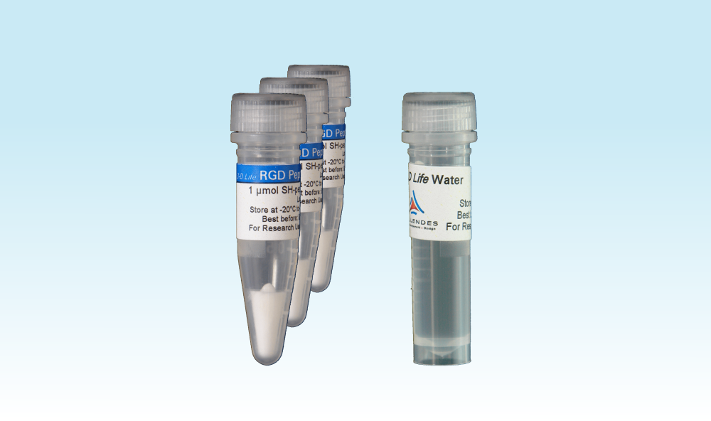 <em>3-D Life</em> RGD Peptide (3x 1 µmol) <em>3-D Life</em> RGD Peptide (3x 1 µmol)